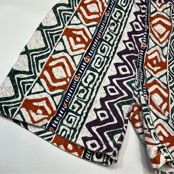 Vintage Printed Denim High Waisted Colorful Funky Mom Shorts Size 9/ 10 - Picture 3 of 8